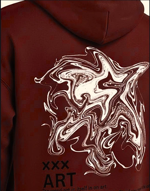 ART UNISEX OVERSIZED HOODIE — alternate view