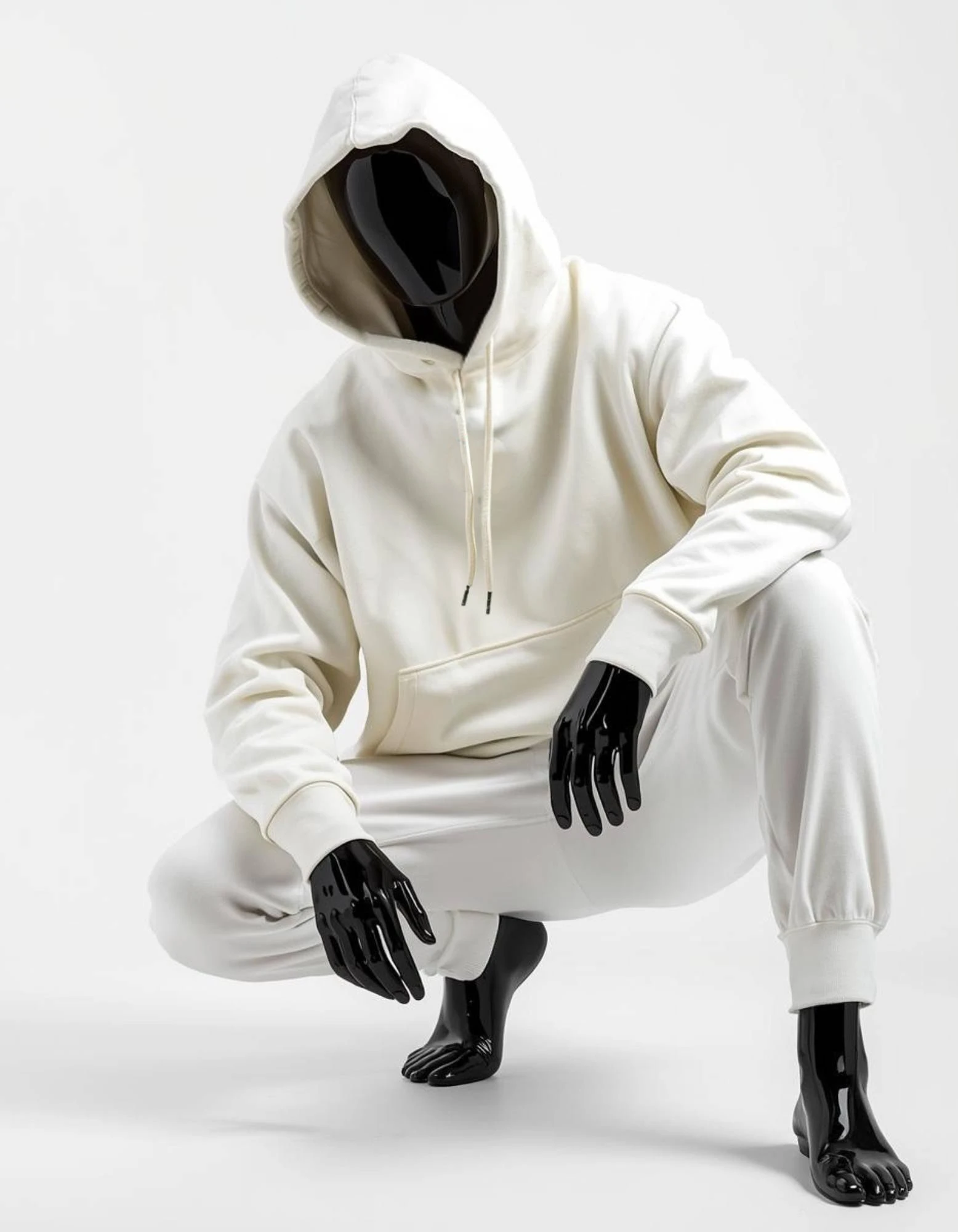 CRAZYFUSS Men Fluidity Print Oversized Cotton Hoodie