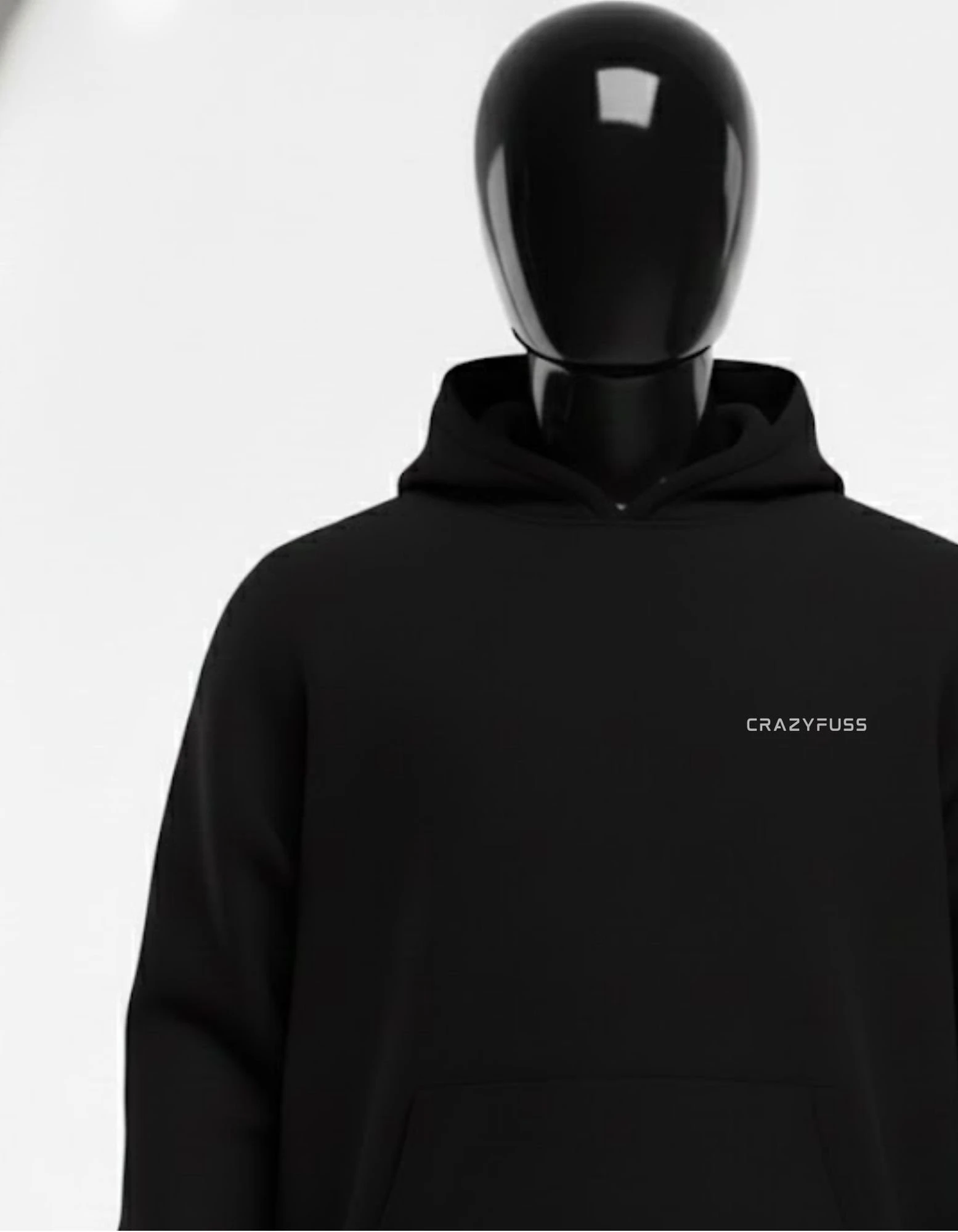 CRAZYFUSS Men Serendipity Print Oversized Cotton Hoodie