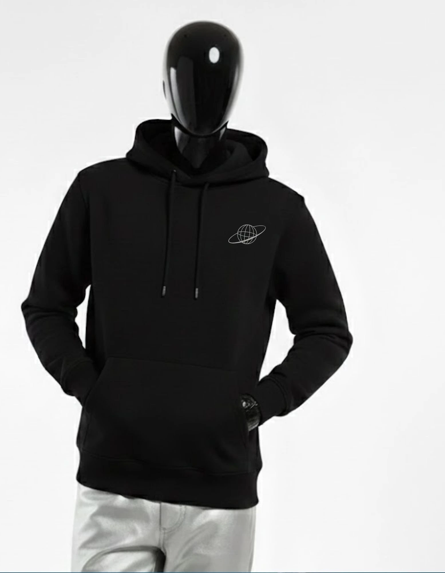 CRAZYFUSS Men Thirsty Print Oversized Cotton Hoodie